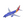 A miniature model of a Southwest Airlines Boeing 737, featuring the signature blue livery with red and yellow tail accents, on a plain white background.