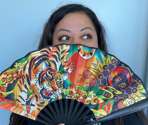 Tiger Handheld Fan