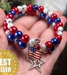USA Coil Bracelet - Flag & Star