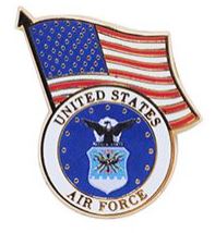 USAF EMBLEM/USA PIN