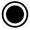 USA Army 1st Corps Pin with a white border on a black background