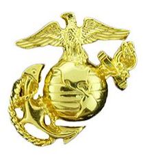 USMC EMBLEM C1 GOLD MEDIUM PIN