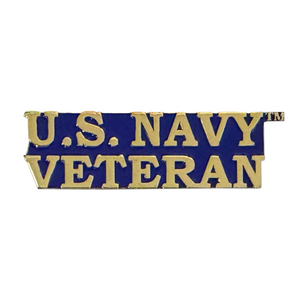USN VETERAN SCRIPT PIN