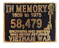 VIETNAM IN MEMORY PIN