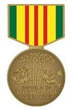 VIETNAM SERVICE MEDAL PIN