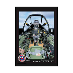 P-51D Mustang Cockpit Poster