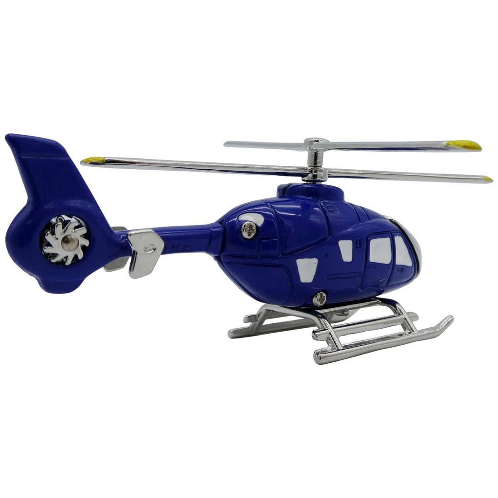 Blue Helicopter Desk Clock