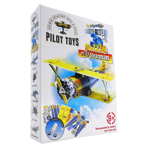 12 Airplane Wind-Up 3D Puzzles