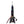 A black toy rocket with red and white accents, named 'Radon', with a friction drive mechanism.