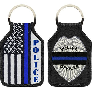 Police Blue Key Ring