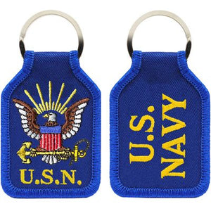 Navy Logo Key Ring