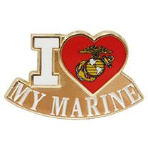 I Love A Marine Pin