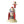 A figurine of Snoopy the astronaut, where Snoopy is depicted wearing a space suit and sitting in a rocket that is decorated with stars and an American flag.
