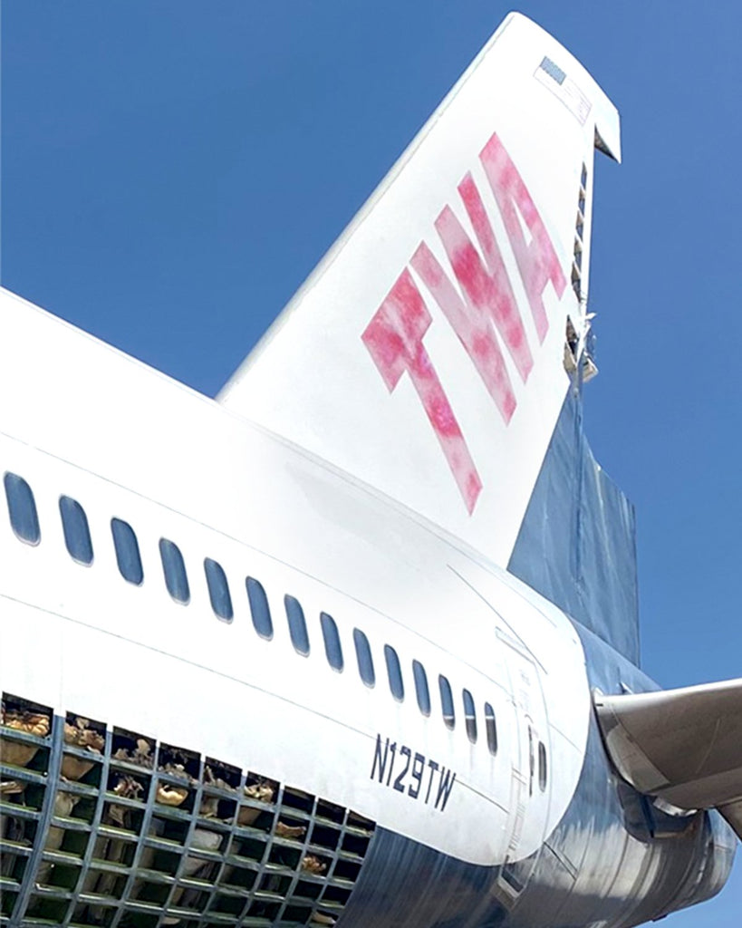 Boeing 747 TWA Plane Tag