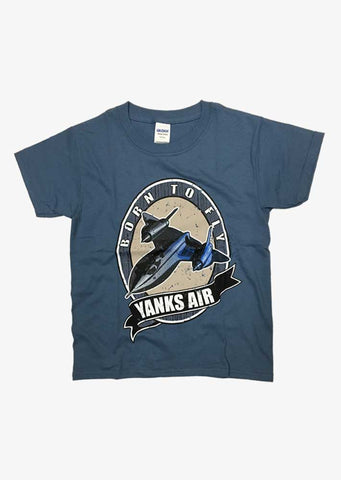 Born to Fly Yanks Kids Tee (SR-71 Blackbird)
