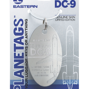 Douglas DC-9-Polished Eastern Air Lines Plane Tag
