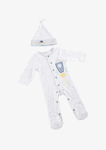 Baby Cosmo Tot Spaceship 2-Piece Pajama Gift Set