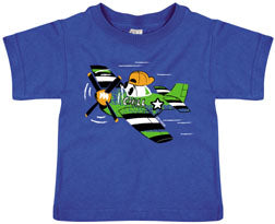 Royal Blue 100 % cotton T-Shirt with Yanks Air Museum on the sleeve.