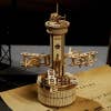 DIY Mechanical Music Box: Airplane Control Tower