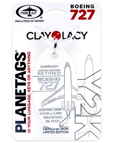 Clay Lacy Boeing 727 Plane Tag