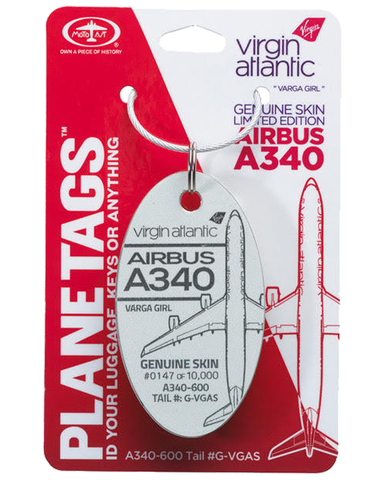 Virgin Atlantic A340 VGAS Plane Tag