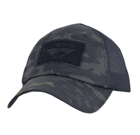 Camo Hat With Flag Patch