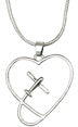 Flying Heart Necklace 18"