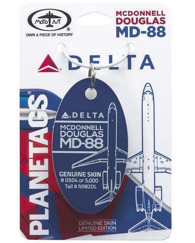 McDonnell Douglass MD-88 Delta Plane Tag