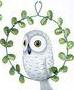 Owl with Wreath Ornament