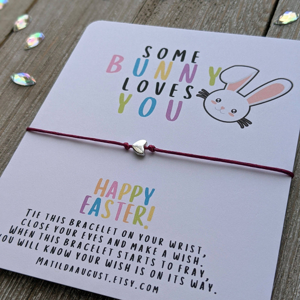 Some Bunny Loves You Wish Bracelet (Big Card)