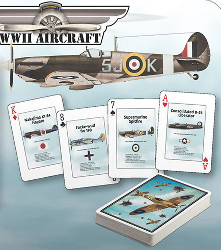 WWII  Aircraft Playing Cards