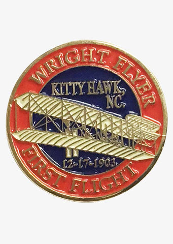 Wright Flyer Kitty Hawk Pin