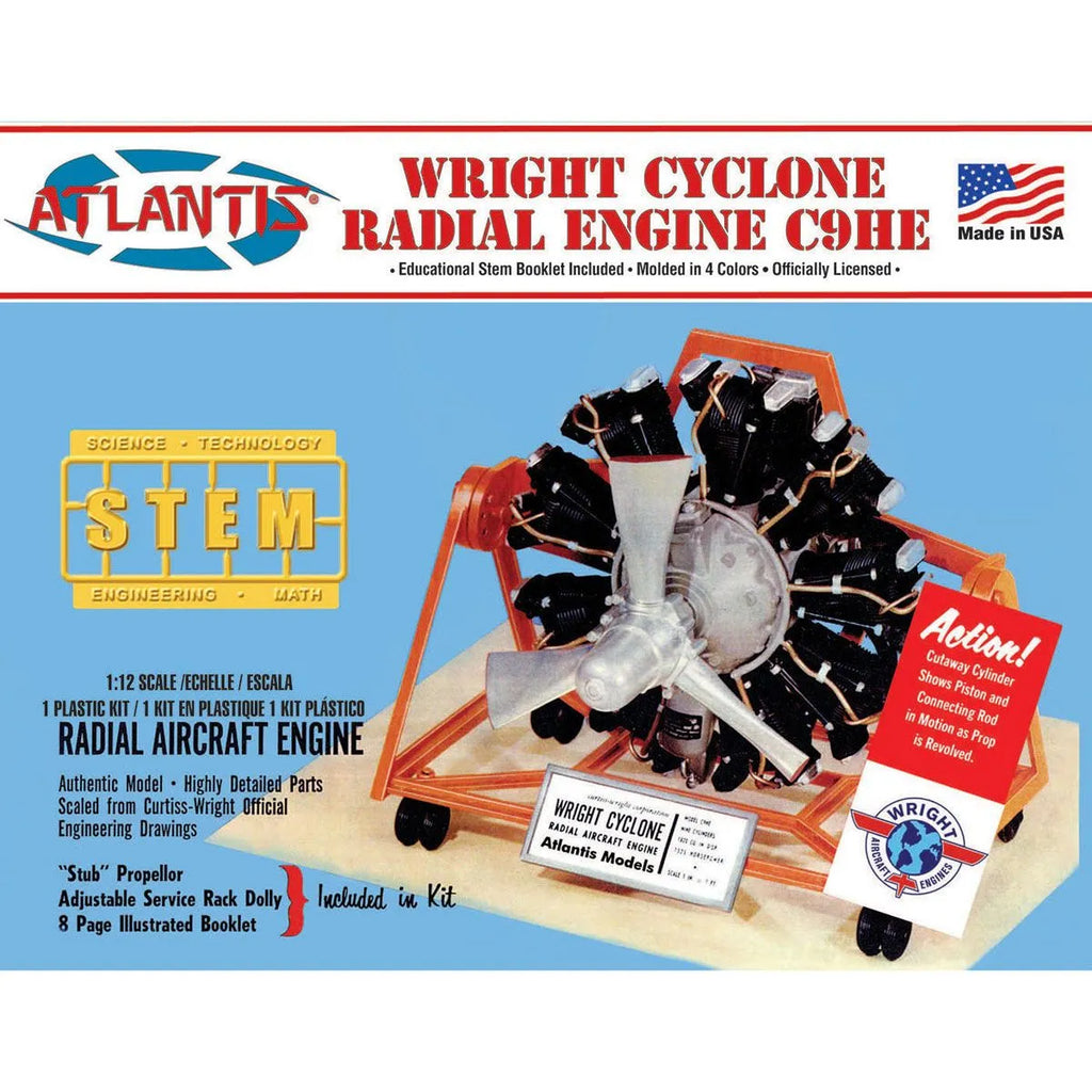 Wright Cyclone Radial Engine C9HE Kit