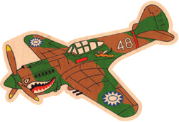 P-40 Wood Sticker