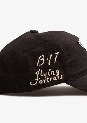 Red Canoe B-17 Flying Fortress Ball Cap Black