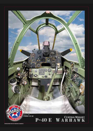 Yanks Aircraft Cockpit P-40E Poster