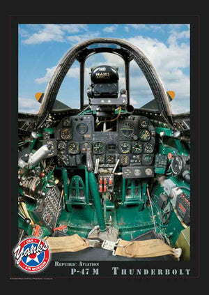 Yanks Aircraft Cockpit P-47M Poster
