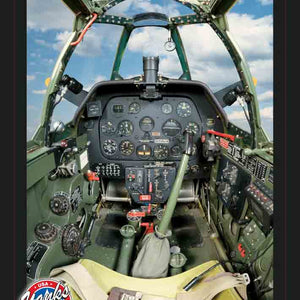 Yanks Aircraft Cockpit P-51A Poster