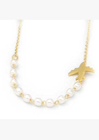 Airplane Pearl Necklace