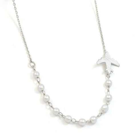 Airplane Pearl Necklace